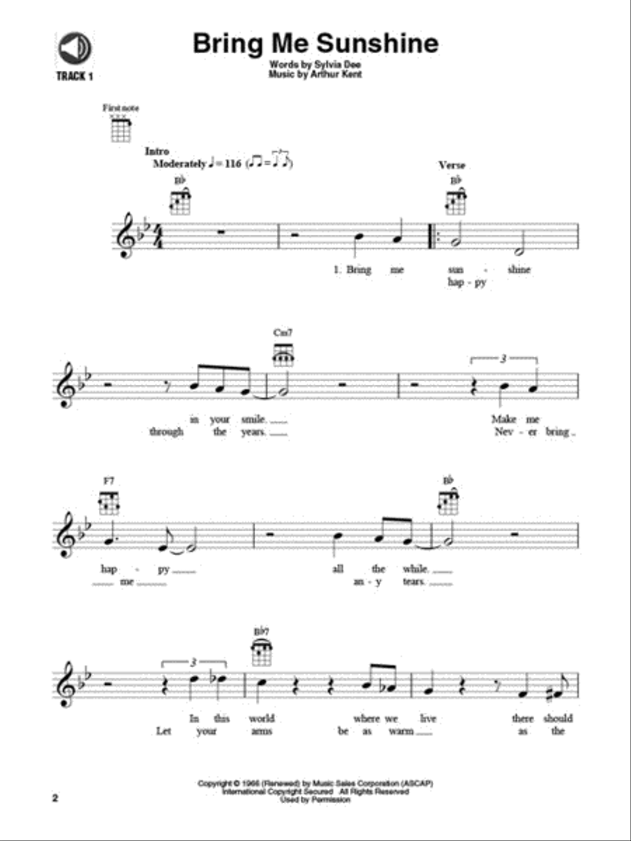 Over the Rainbow & Other Favorites Ukulele scores gallery preview page 3
