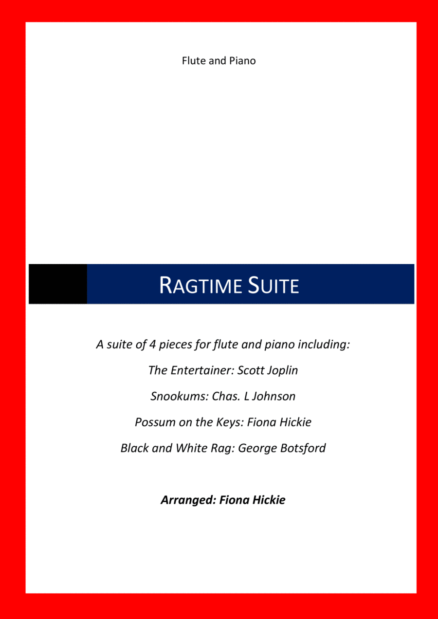 Ragtime Suite Ragtime Suite Flute Solo scores gallery preview page 1