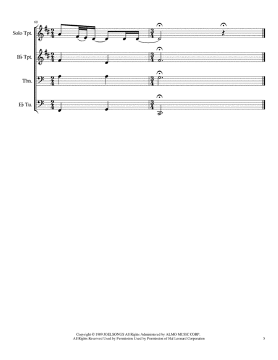 And So It Goes Brass Ensemble scores gallery preview page 5