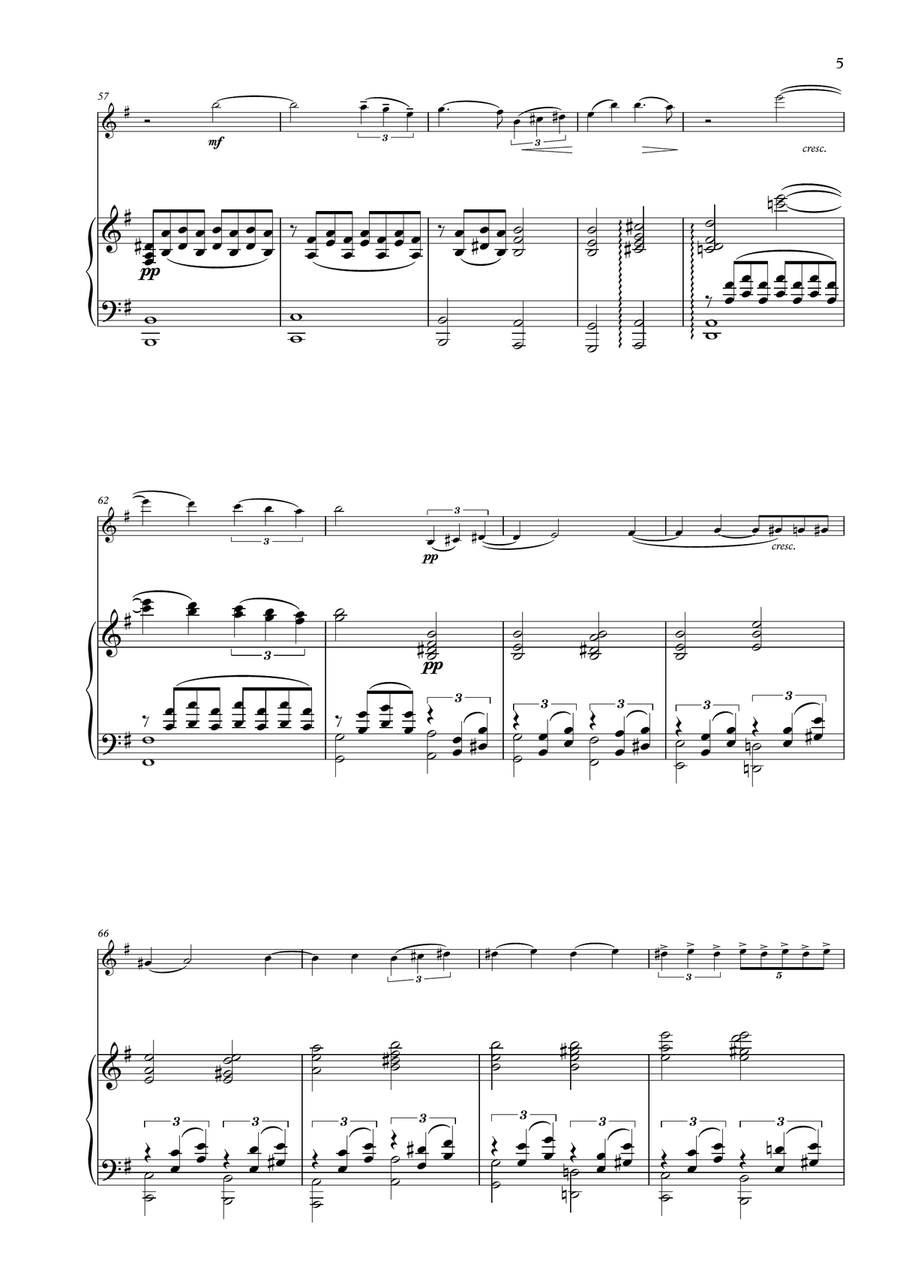 Elegie, Op. 3 Violin Solo scores gallery preview page 5