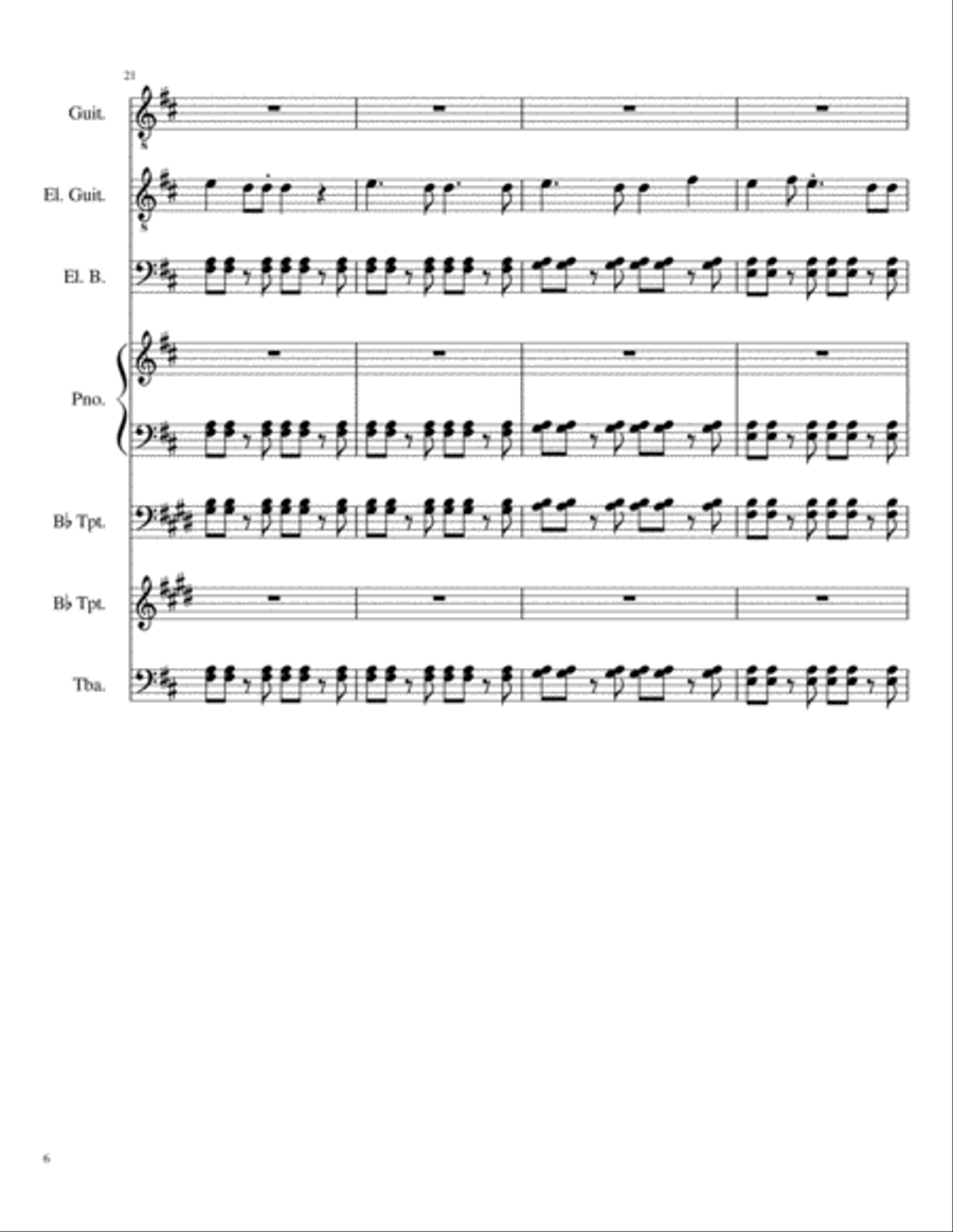 A Tale of Six Trillion Years and a Night (Complete Score & Parts) Small Ensemble scores gallery preview page 6