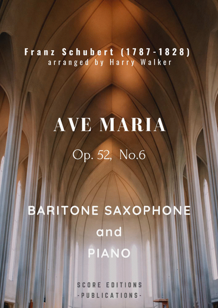 Schubert: Ave Maria (for Baritone Saxophone and Piano) image number null