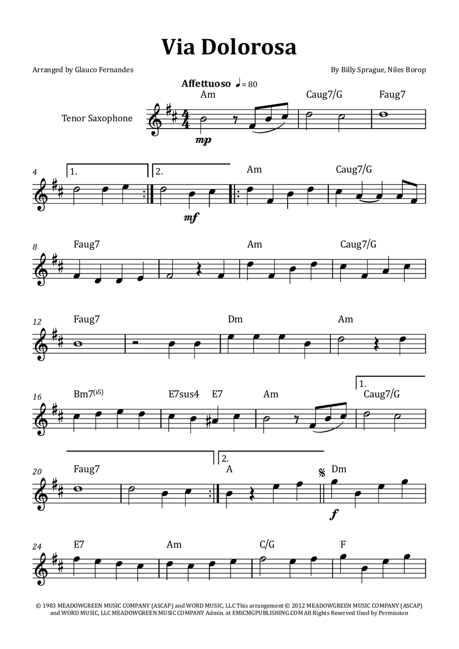 Via Dolorosa Chamber Music scores gallery preview page 1