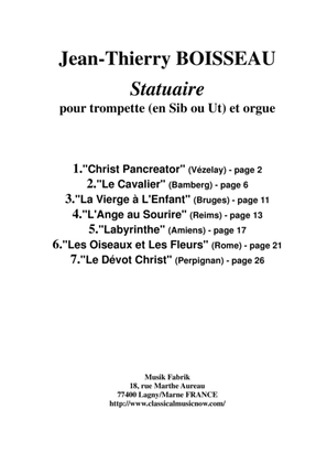 Book cover for Jean-Thierry Boisseau : Statuaire for trumpet (in Bb or C) and organ