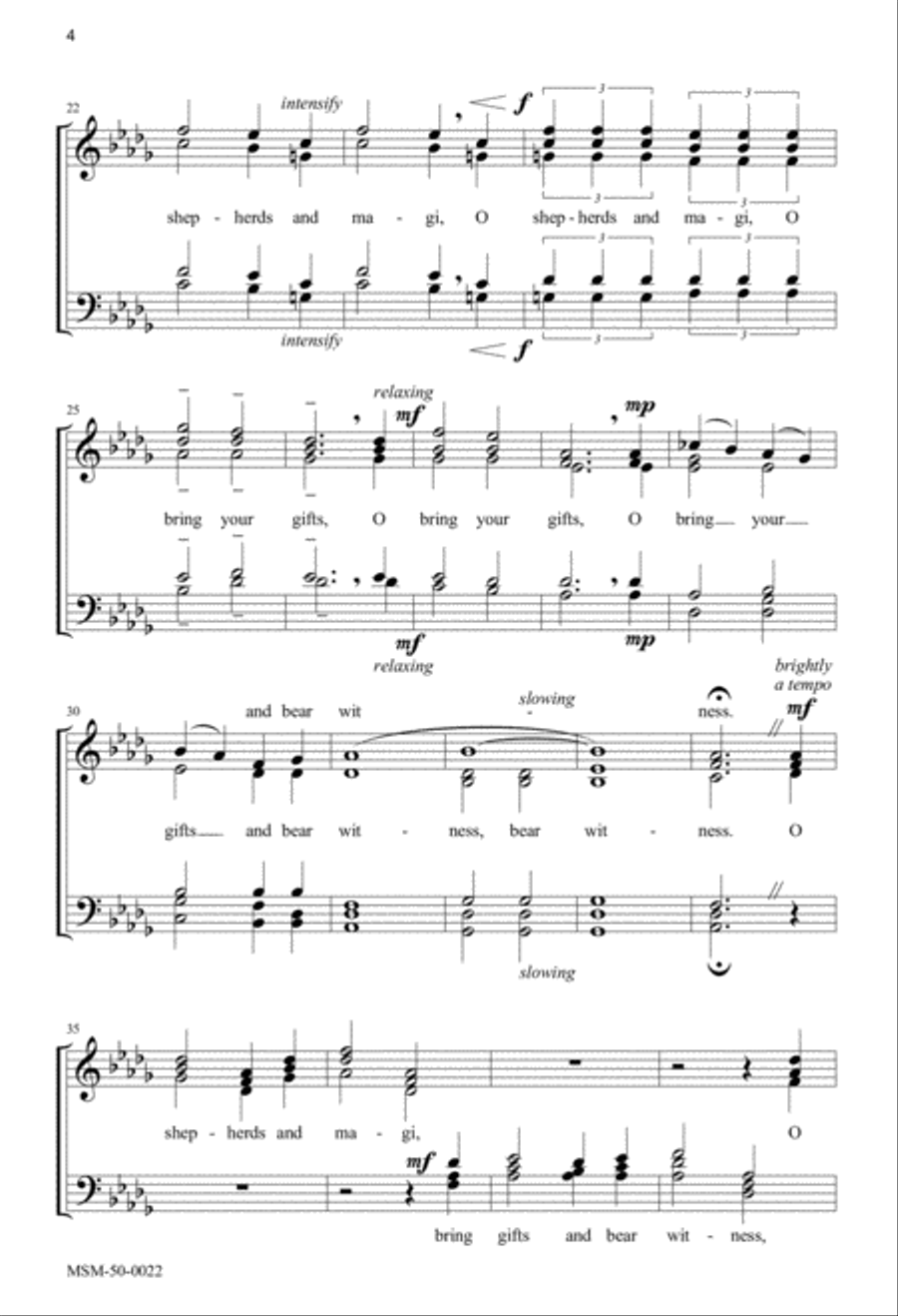 Adorn Yourself, O Cavern A Cappella scores gallery preview page 3
