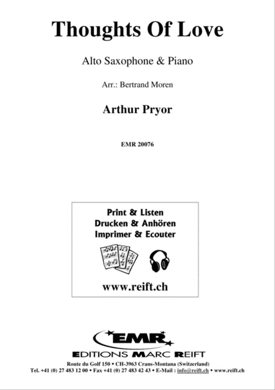 Thoughts Of Love Thoughts Of Love Alto Saxophone scores gallery preview page 2