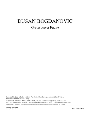 Book cover for Grotesque et fugue