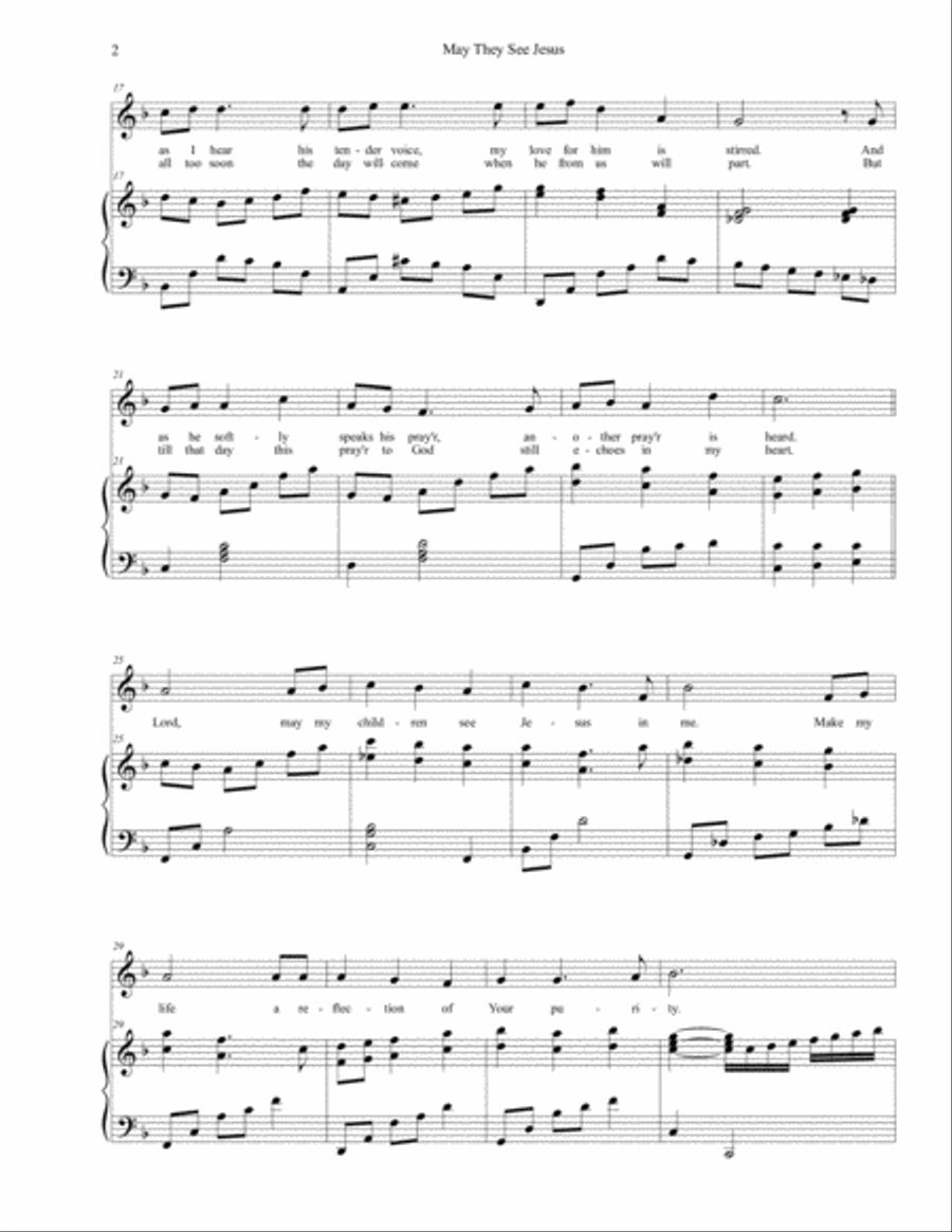 May They See Jesus High Voice scores gallery preview page 4