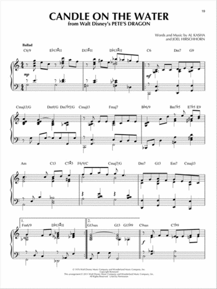 Disney Piano Solo scores gallery preview page 4