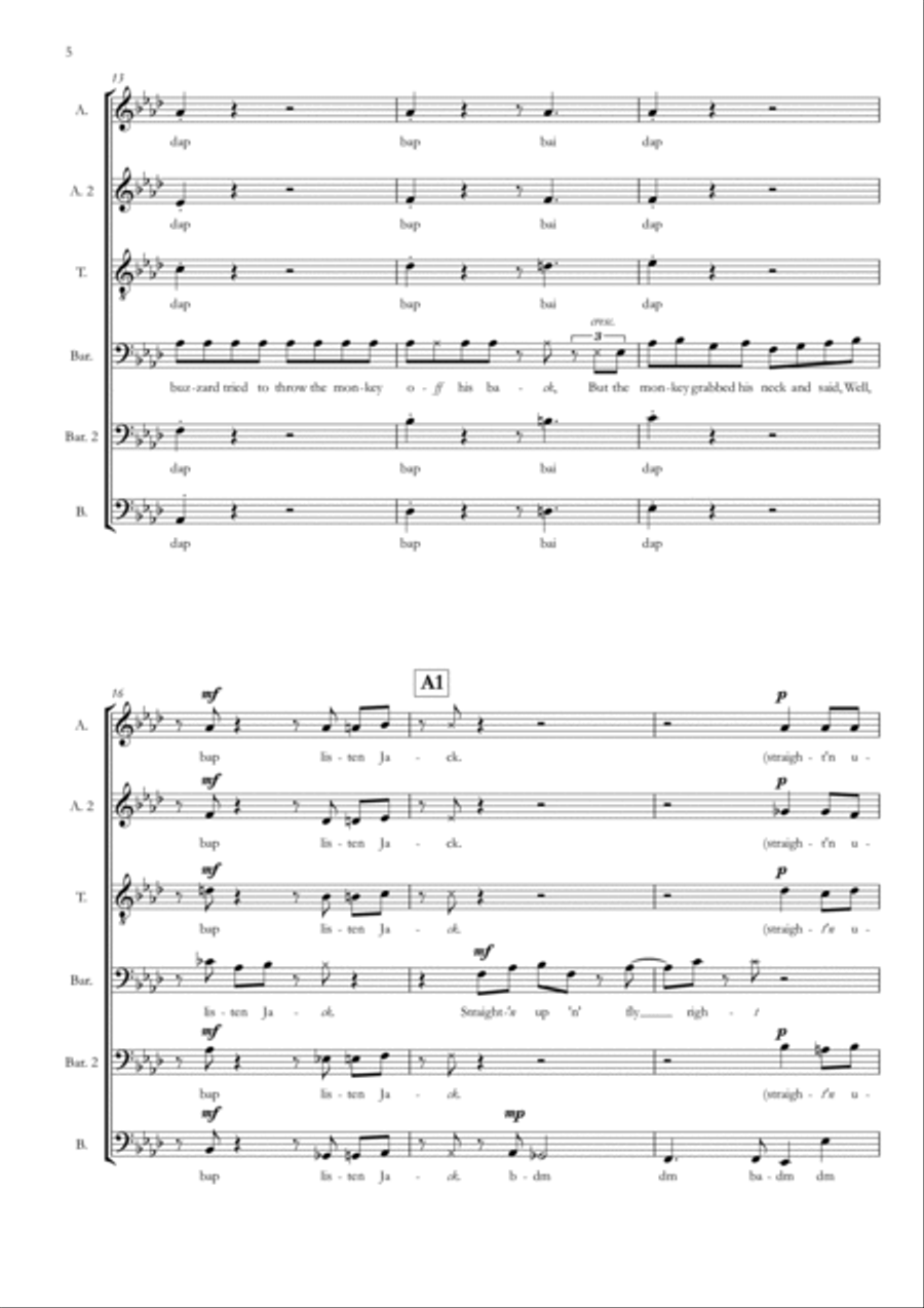 Straighten Up And Fly Right Divisi scores gallery preview page 4