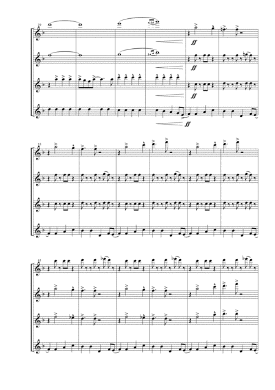 Everybody Needs Somebody To Love Woodwind Quartet scores gallery preview page 5