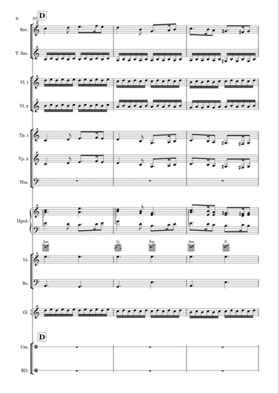 GREENSLEEVES for School Concert Band Concert Band scores gallery preview page 6