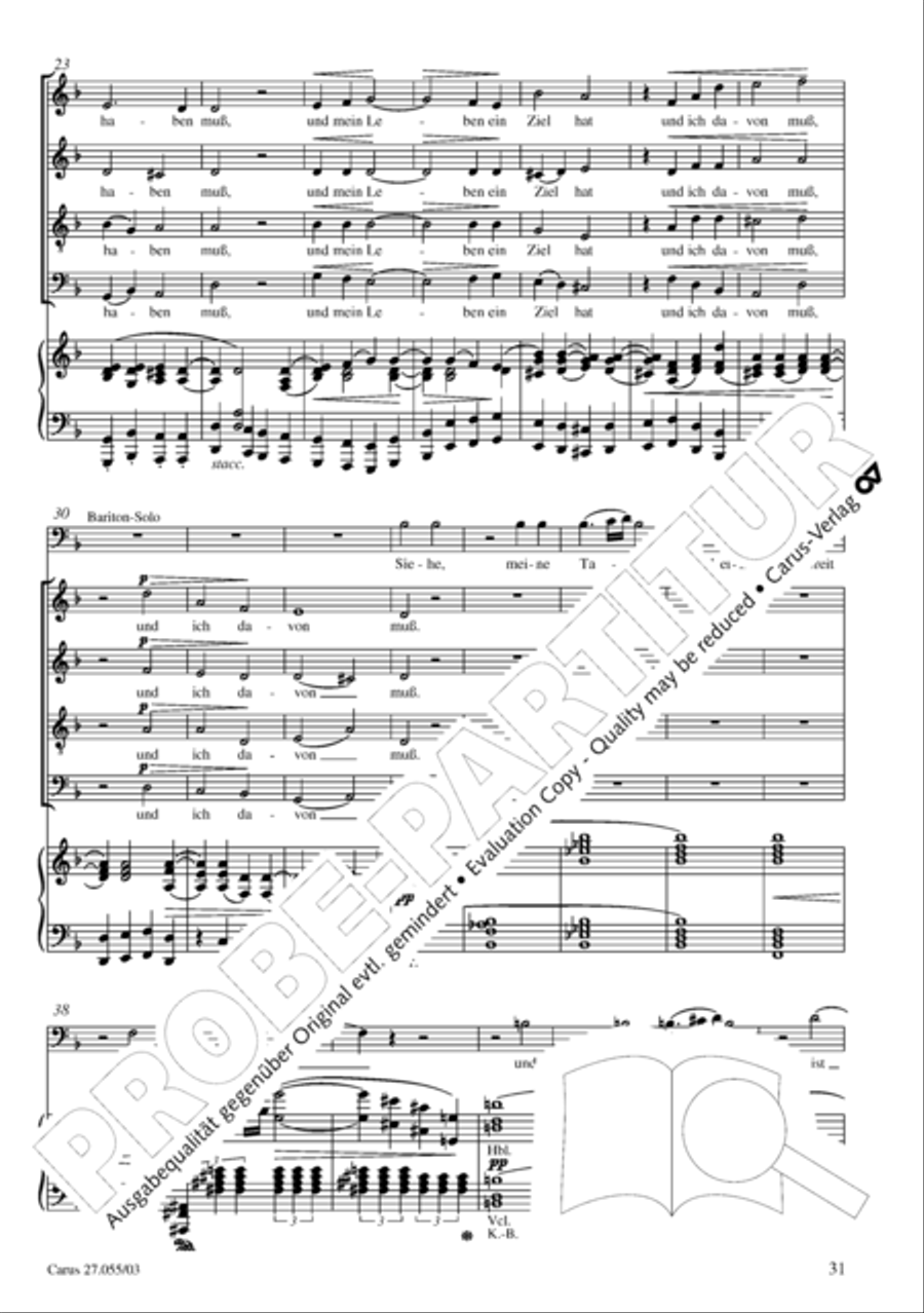 Ein Deutsches Requiem (German Requiem) 4-Part scores gallery preview page 34