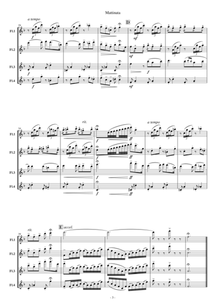 Mattinata for Flute Quartet (Choir) image number null