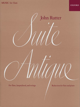 Book cover for Suite Antique - for Flute and Piano