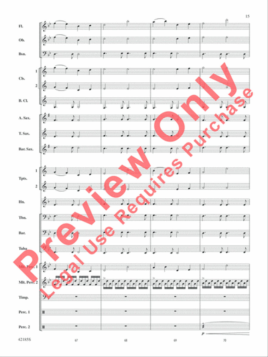 Man of Steel, Selections from Concert Band scores gallery preview page 16