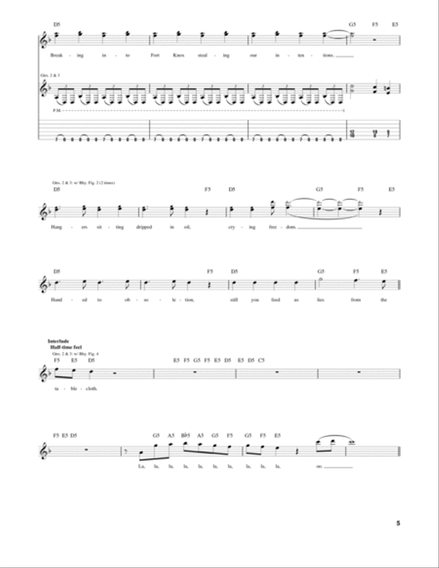 Byob bass tab discount