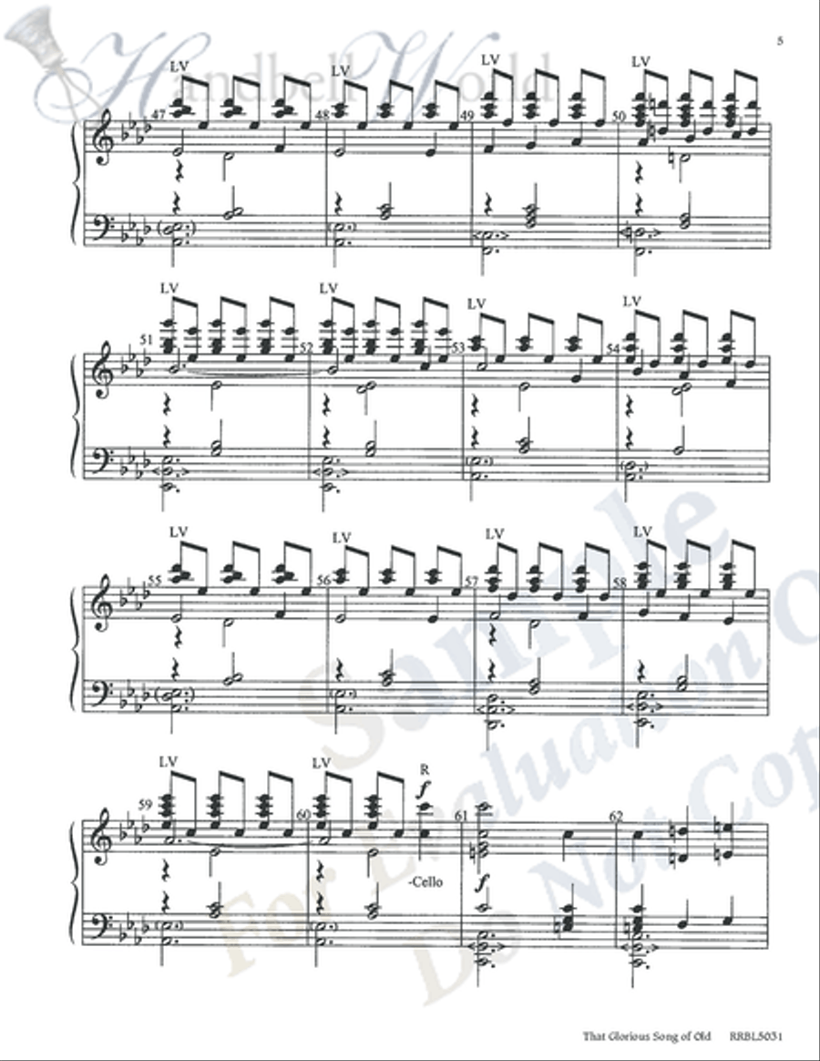That Glorious Song of Old 5-Octaves scores gallery preview page 4