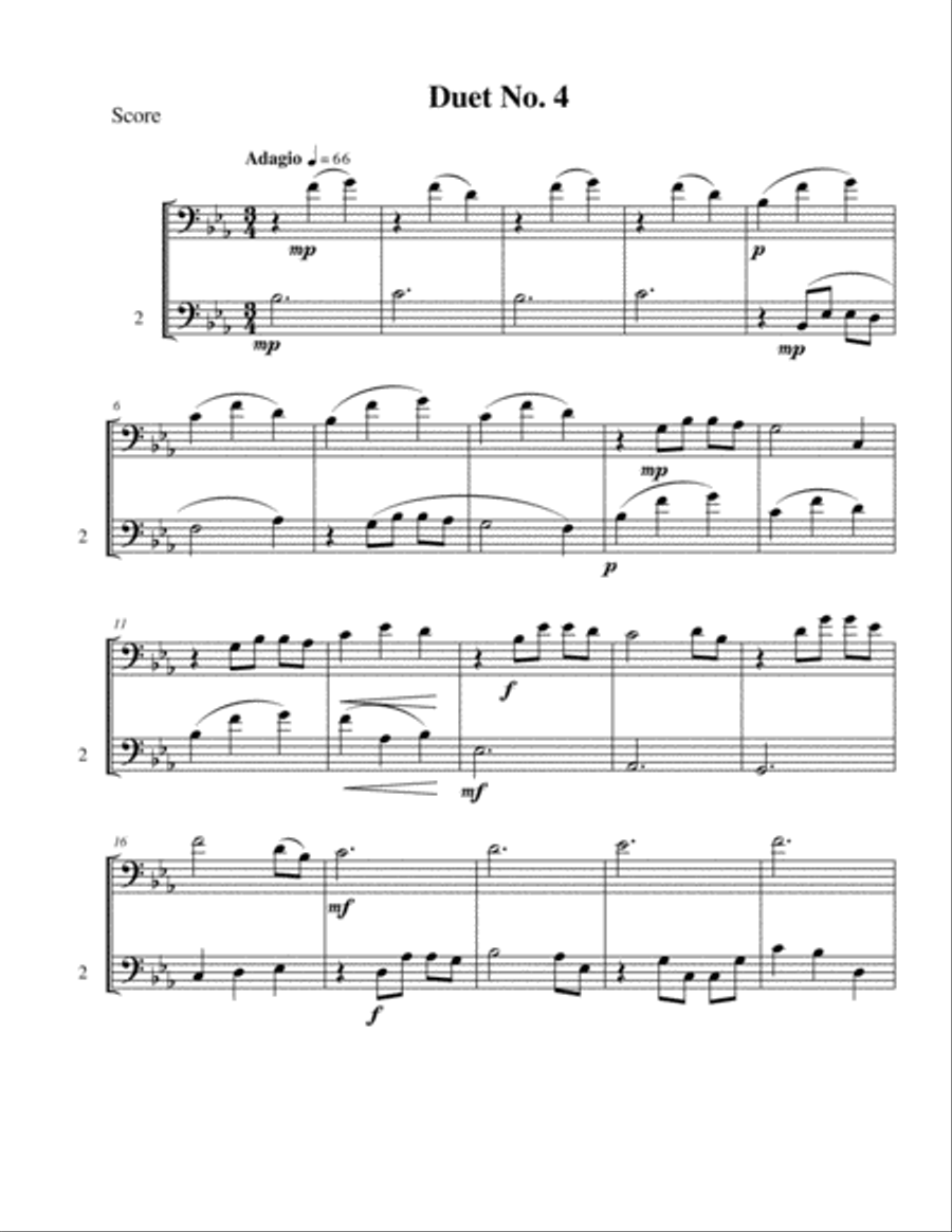 10 Bassoon Duets for Teens Woodwind Duet scores gallery preview page 6