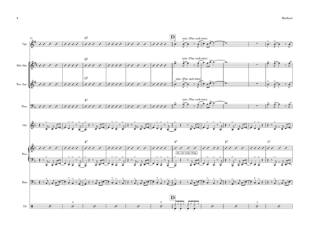 Birdland by Manhattan Transfer Jazz Ensemble - Digital Sheet Music