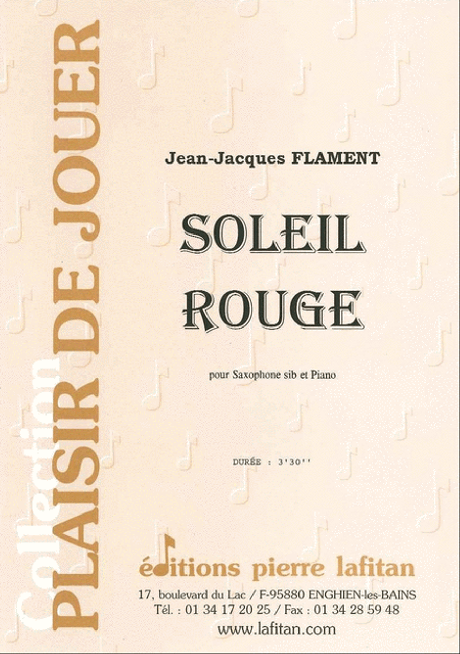 Soleil Rouge Soleil Rouge Tenor Saxophone scores gallery preview page 1