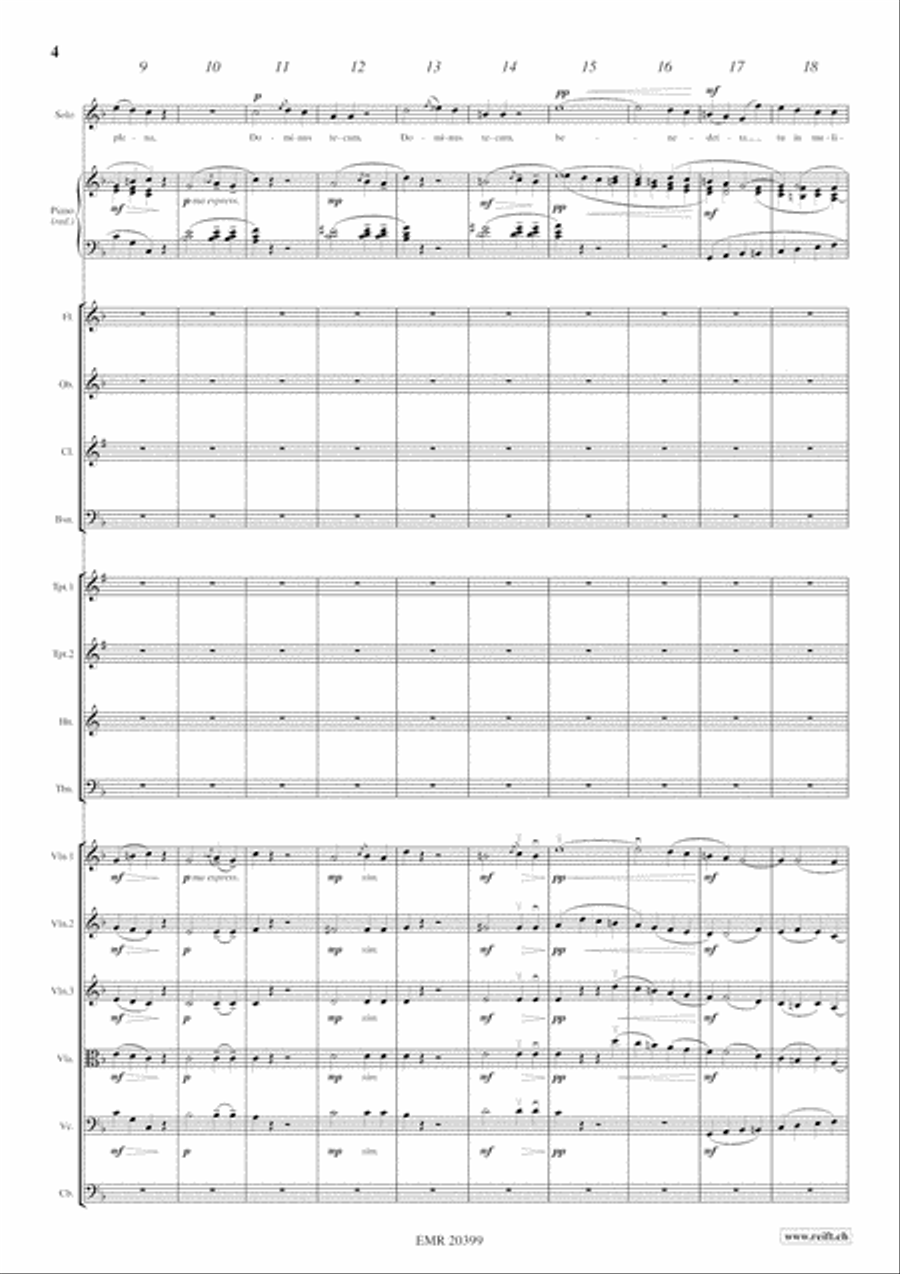 Ave Maria Ave Maria Orchestra scores gallery preview page 5
