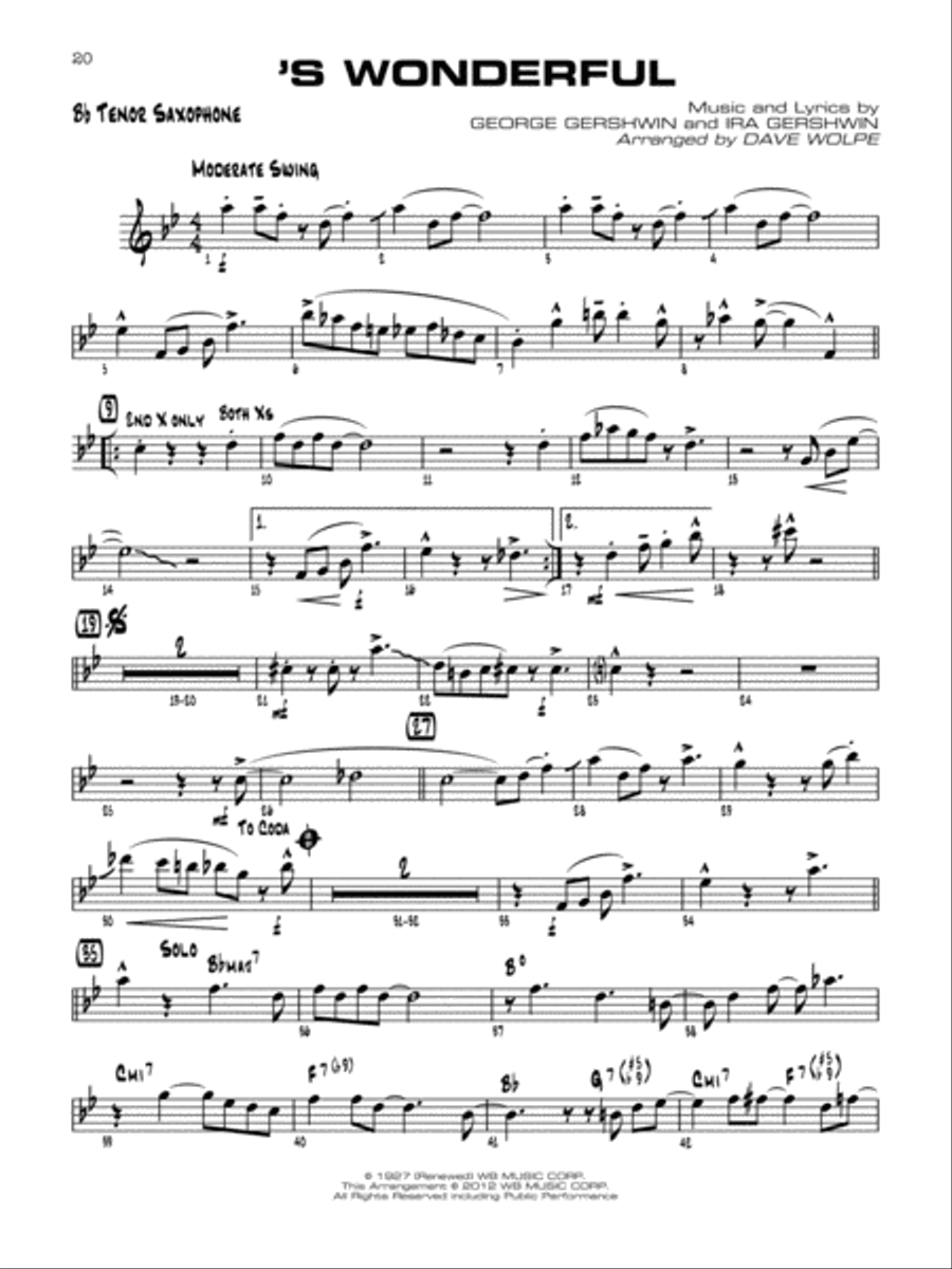 Singin' with the Jazz Combo Jazz Ensemble scores gallery preview page 4