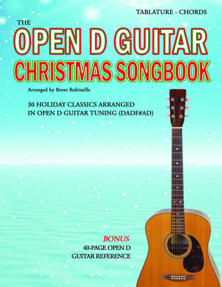 Book cover for The Open D Guitar Christmas Songbook