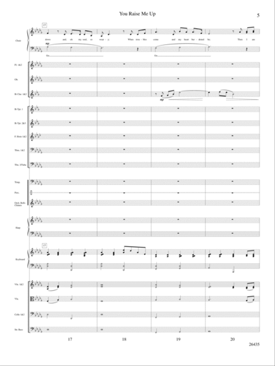You Raise Me Up Choir scores gallery preview page 6