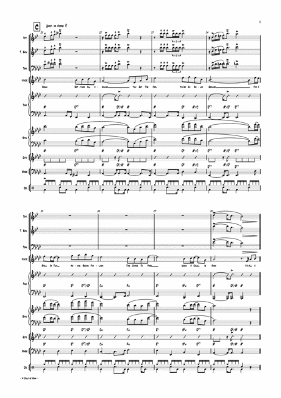 When A Child Is Born When A Child Is Born Large Ensemble scores gallery preview page 6