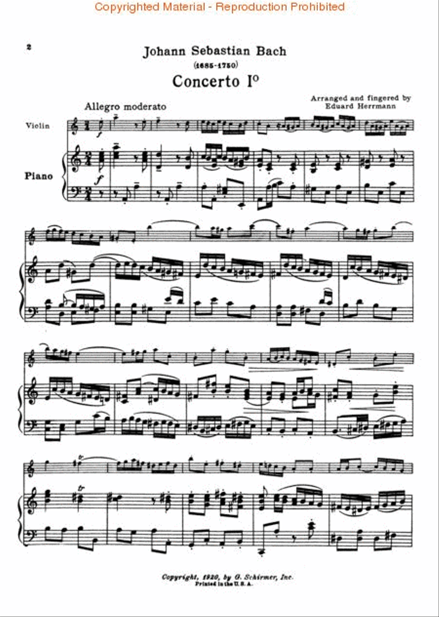 Concerto in A Minor Orchestra scores gallery preview page 2