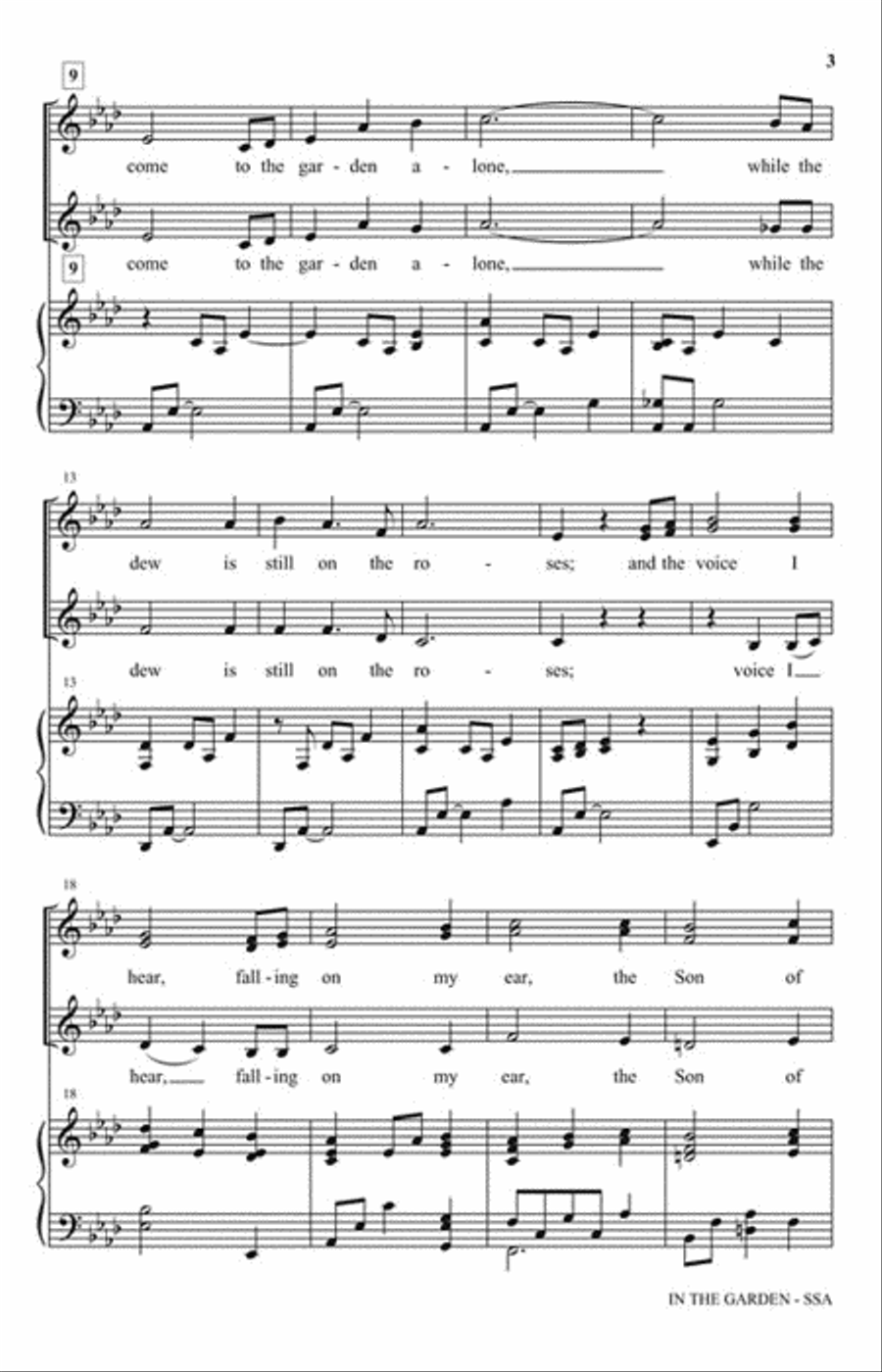 In the Garden In the Garden SSA scores gallery preview page 3