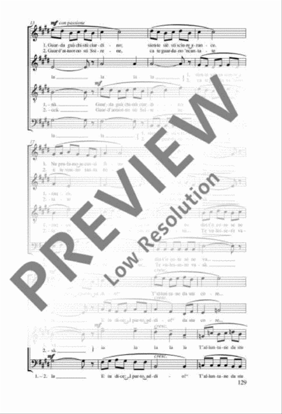 Torno a Surriento 4-Part scores gallery preview page 3