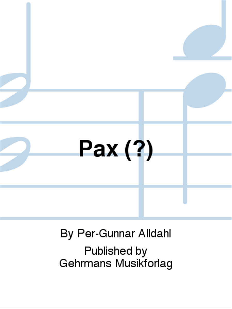 Pax (?) 4-Part scores gallery preview page 1