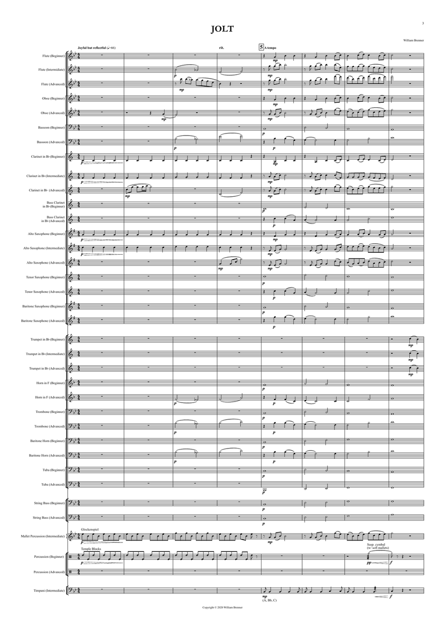 Jolt - (Multi-level!) Concert Band scores gallery preview page 3