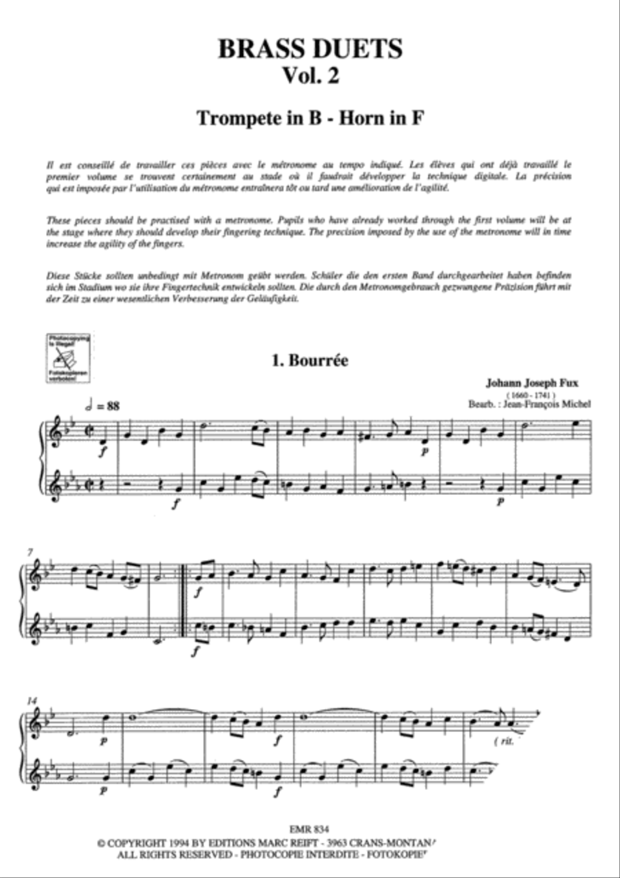 Duet Album Vol. 2 Duet Album Vol. 2 Brass Ensemble scores gallery preview page 3