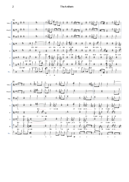 Giovanni Bononcini - Anthem (for the Funeral of John Duke of Marlborough) 4-Part - Digital Sheet Music