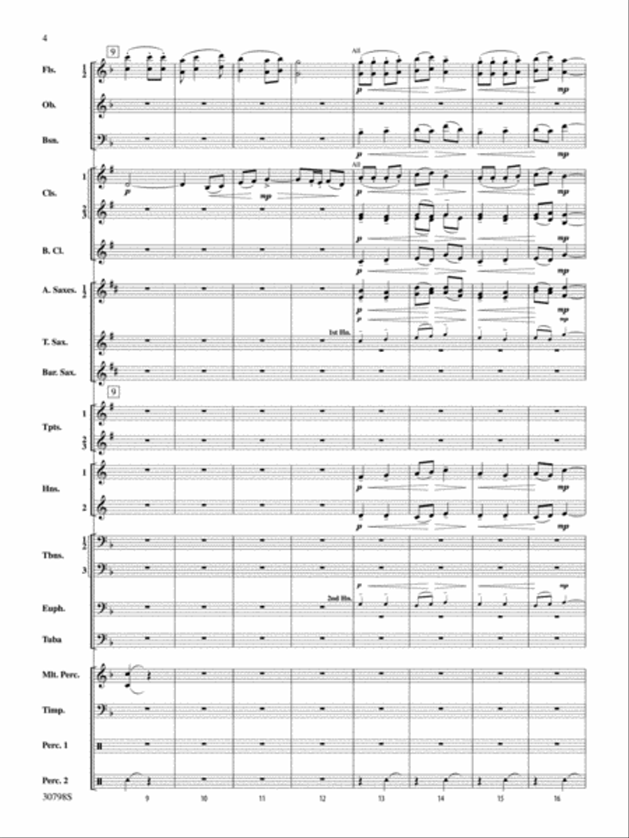 Finale (from Serenade for Strings in C Major, Opus 48, Movement #4 (Terma Russo)) Concert Band scores gallery preview page 3