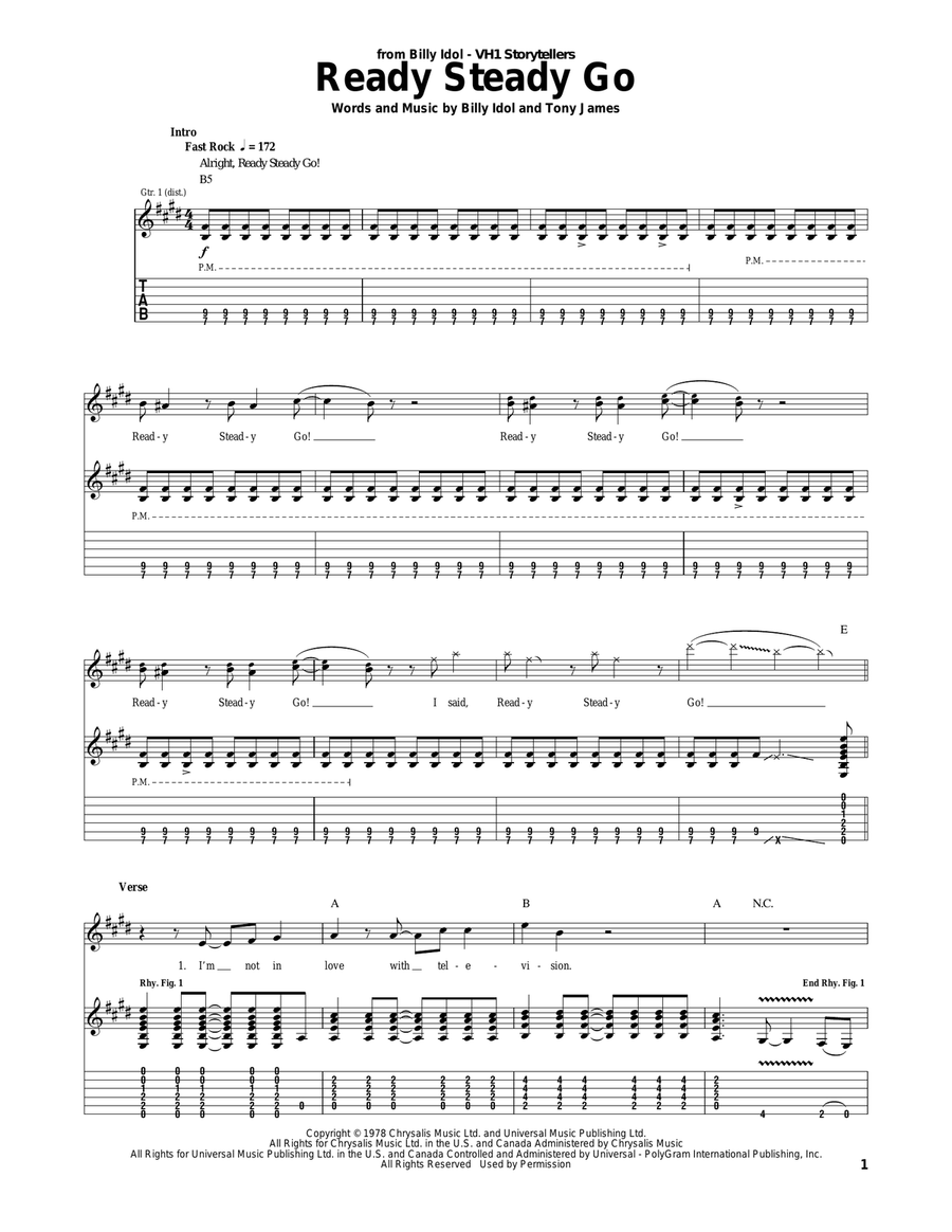 Ready Steady Go Acoustic Guitar scores gallery preview page 1