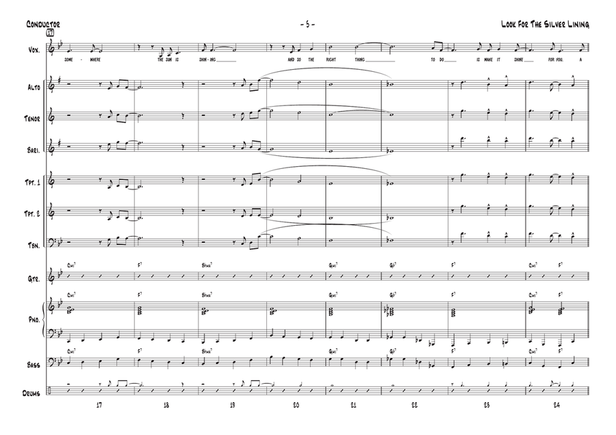 Look For The Silver Lining Jazz Ensemble scores gallery preview page 5