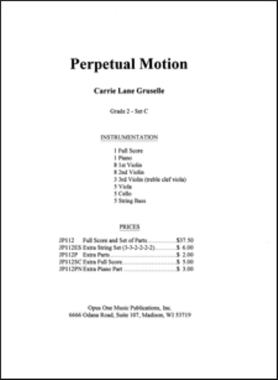 Perpetual Motion - Score