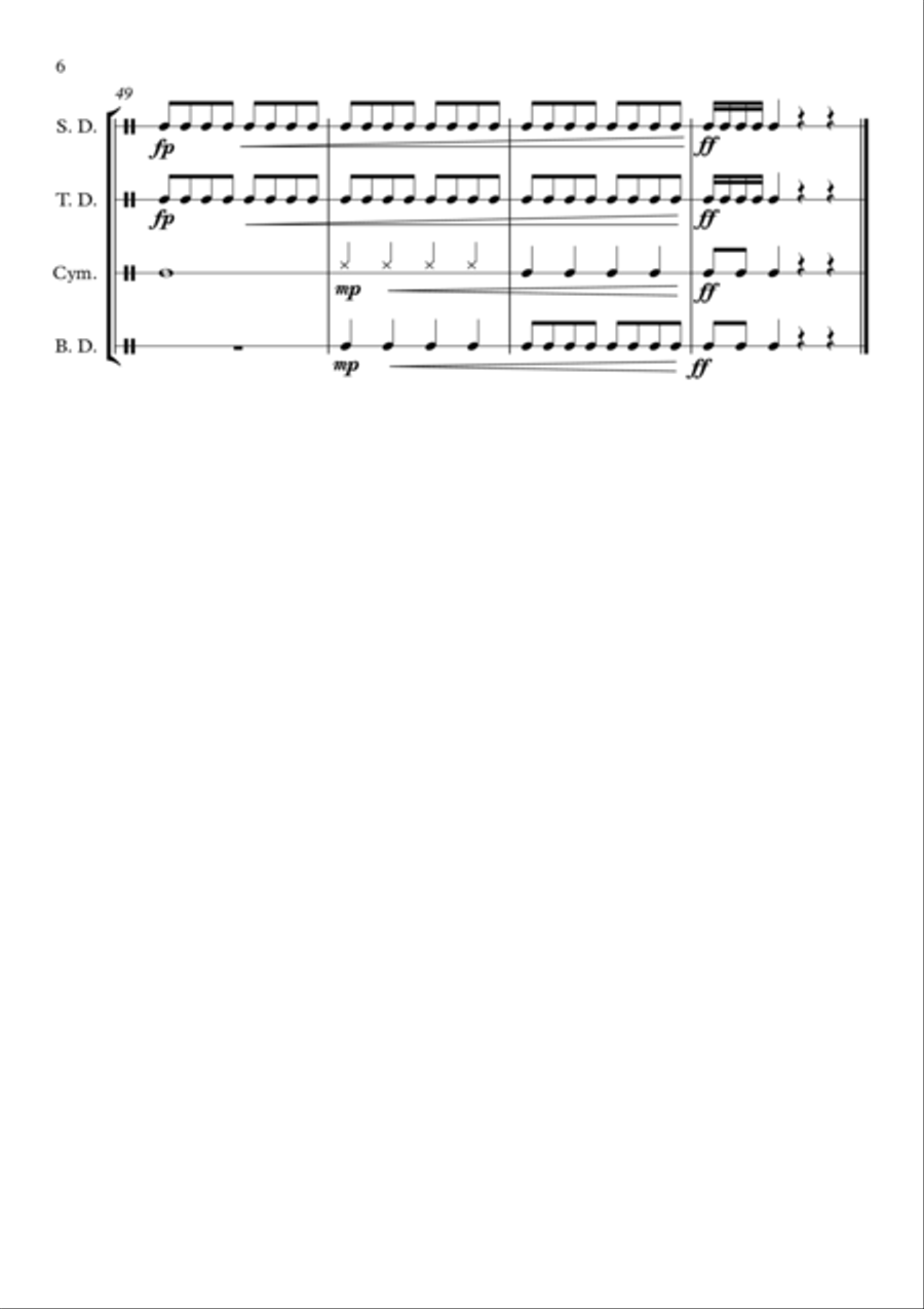 Solid As A Rock Percussion Ensemble scores gallery preview page 6