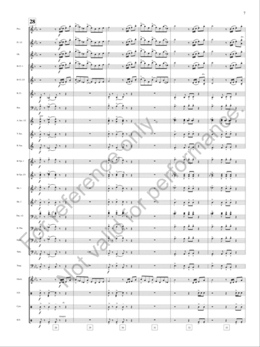 Bound Away Bound Away Concert Band scores gallery preview page 8