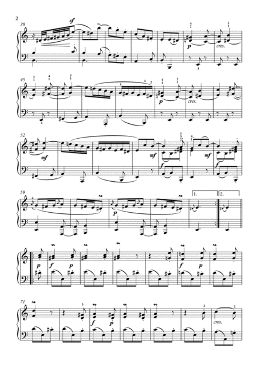 Scarlatti-Sonata in a-minor L.223 K.532(piano) Piano Solo scores gallery preview page 3