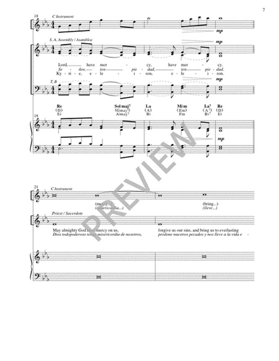 Misa Una Santa Fe / One Holy Faith Mass (Full Score)