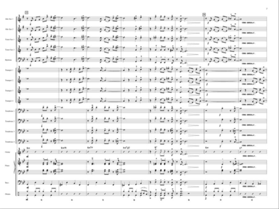 Minor Details Jazz Ensemble scores gallery preview page 6