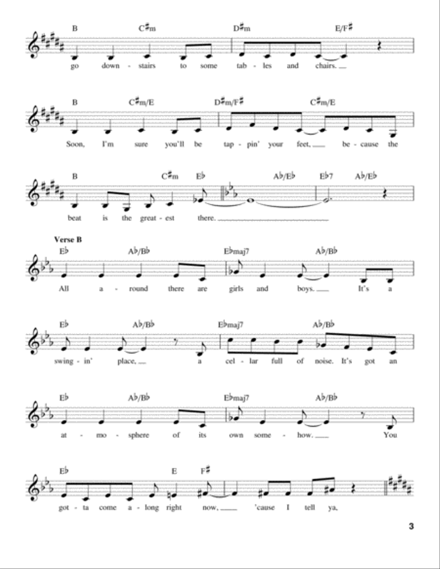 I Know A Place I Know A Place Voice scores gallery preview page 3