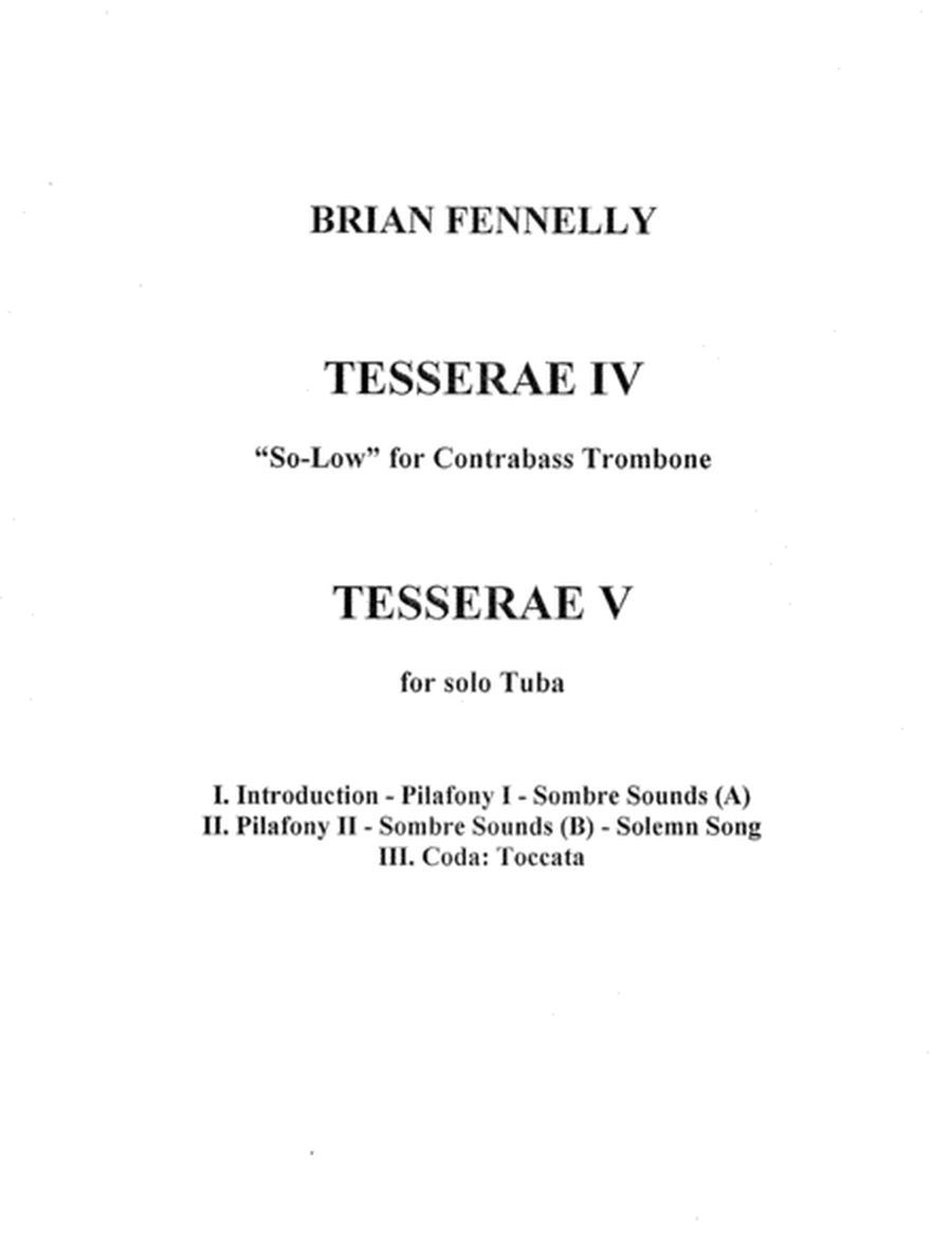 [Fennelly] Tesserae IV/V