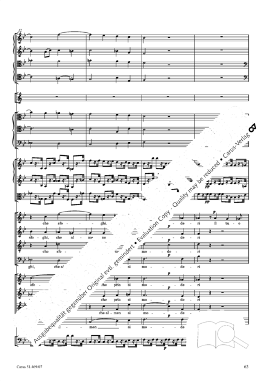 Davide penitente 4-Part scores gallery preview page 76