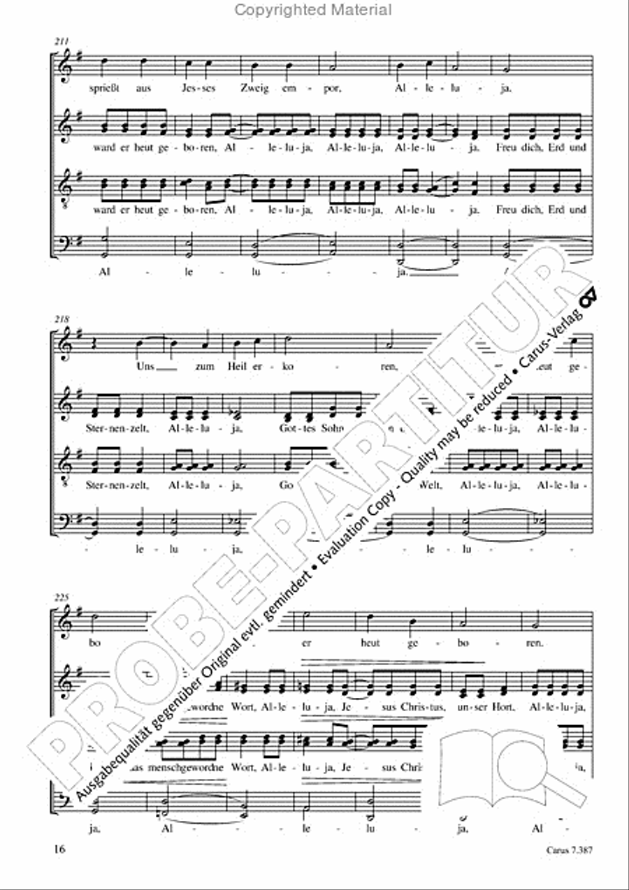 O Freude uber Freude 4-Part scores gallery preview page 17